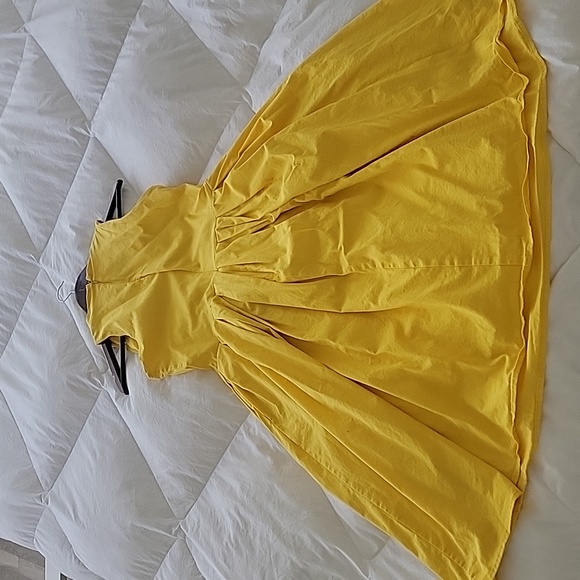 Belle Paque Lemon Yellow Dress - L - Picture 8 of 8
